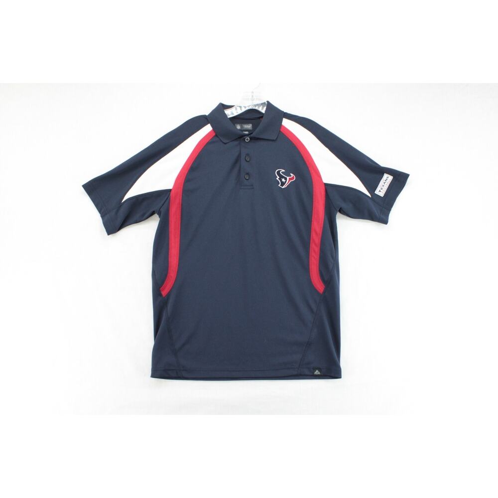 Houston Texans NFL Team Apparel Polo Shirt Men's Medium Multi Color Football Fan